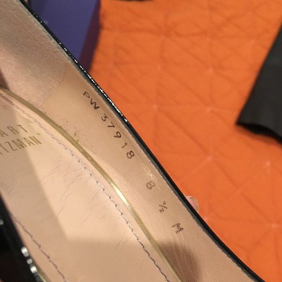 Stuart Weitzman classic blk Patent Mid Heel 8.5 - Picture 5 of 6